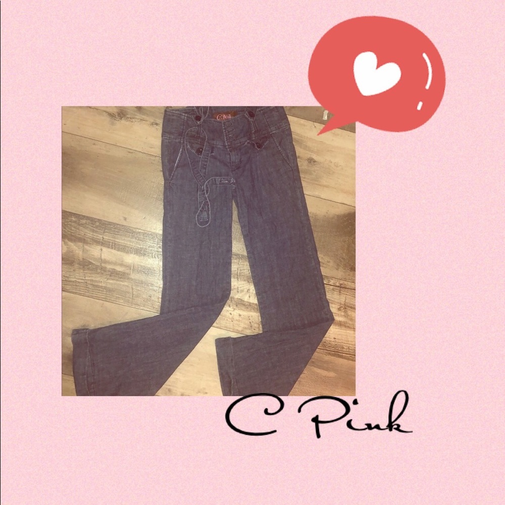 3/$25 💋C PINK OVERALL JEANS